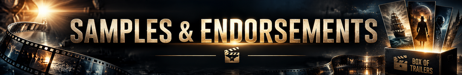 Trailer samples and endorsements from writers and screenwriters